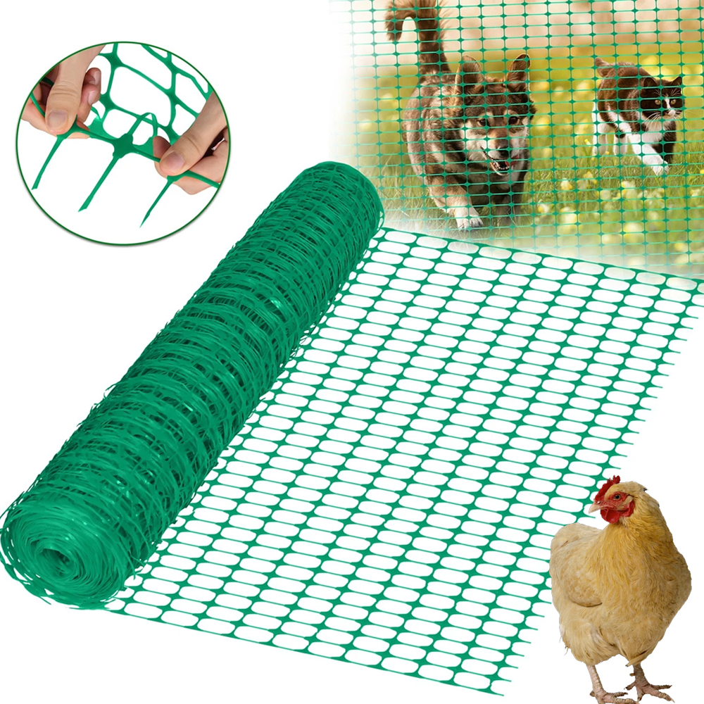 Siatka Ogrodzeniowa Hodowlana Plastikowa Dla Kur Drobiu 65x35mm 1x30m