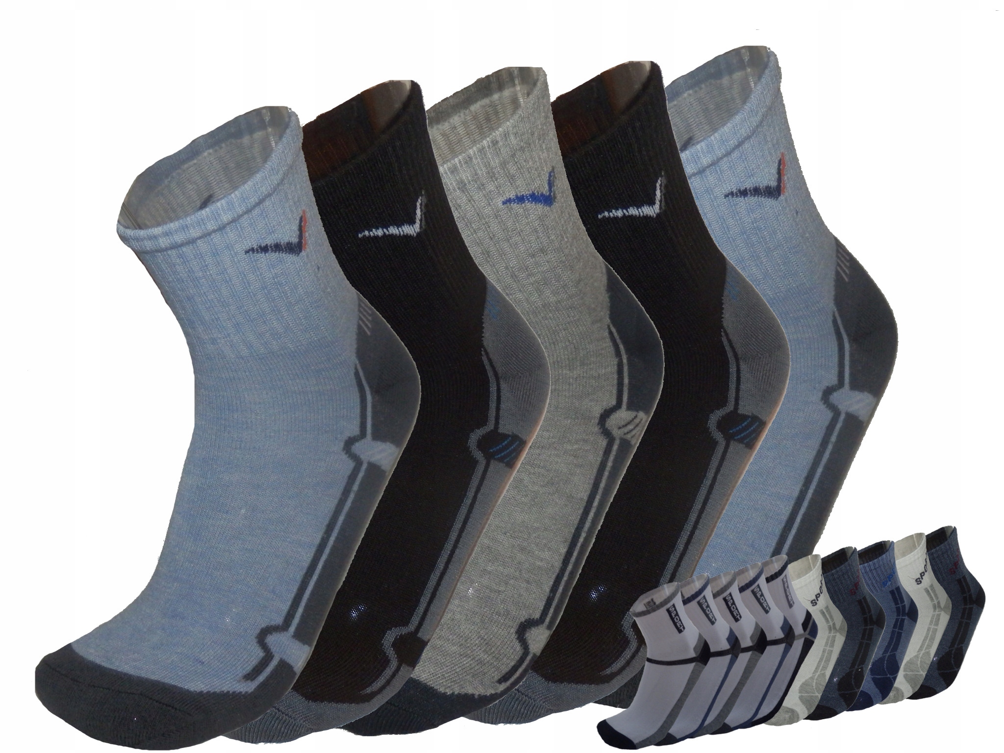 

Skarpety bawełniane skarpetki mix 43-46 pak. 15par