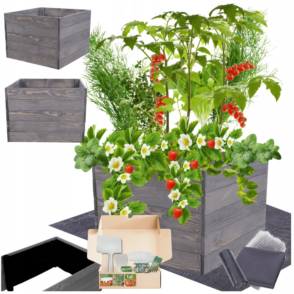 Vyvýšený záhon zeleninový záhon boxy inspekt kvetináč impregnát 45x100x90