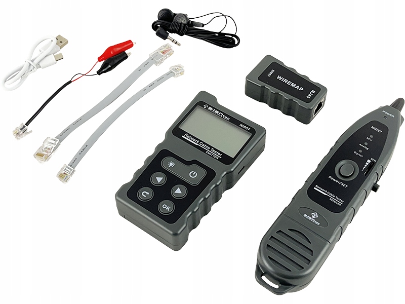 Tester kabli sieciowych sieci Lan RJ45 PoE LCD lokalizator