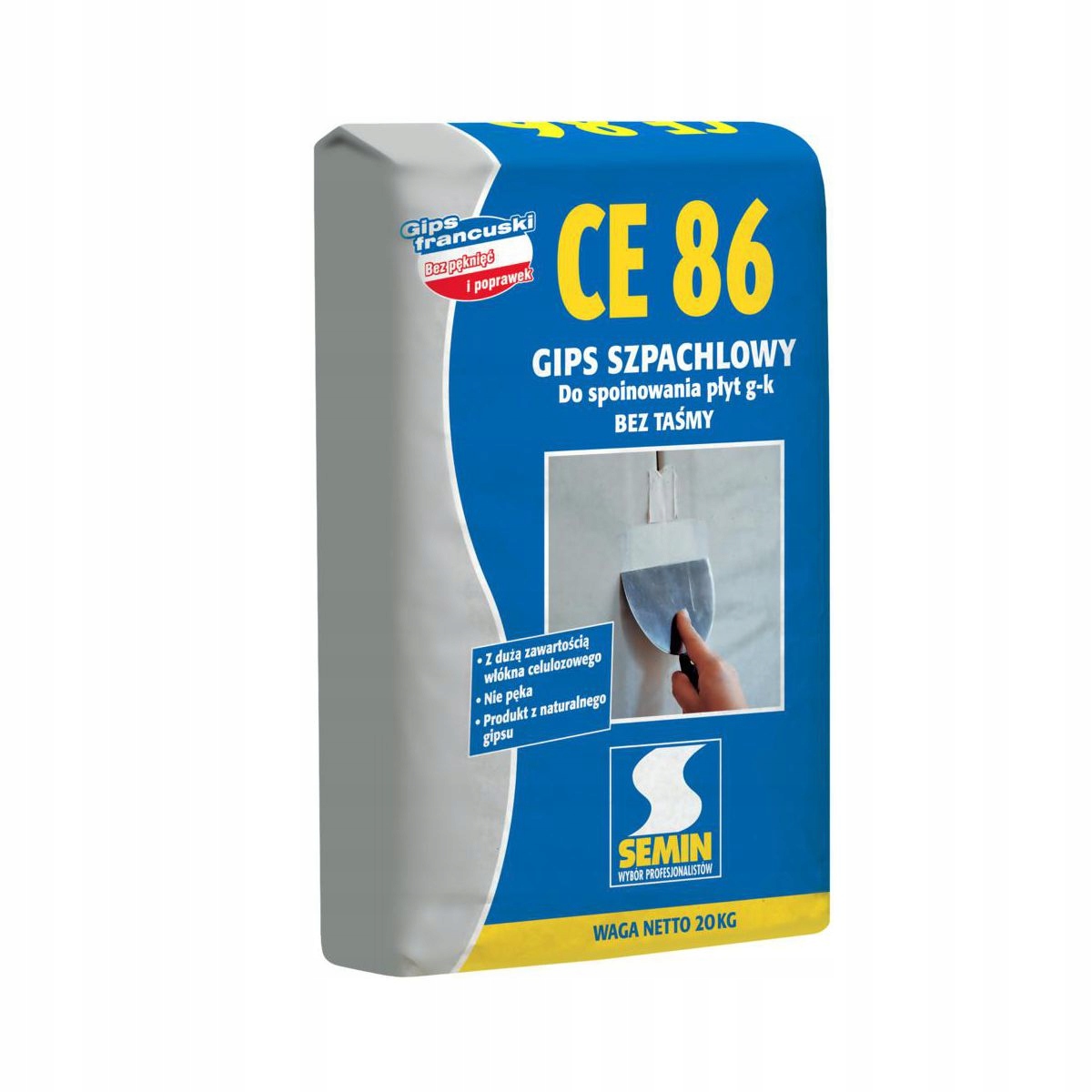 

Semin CE86 Gips Szpachlowy do spoinowania 20kg