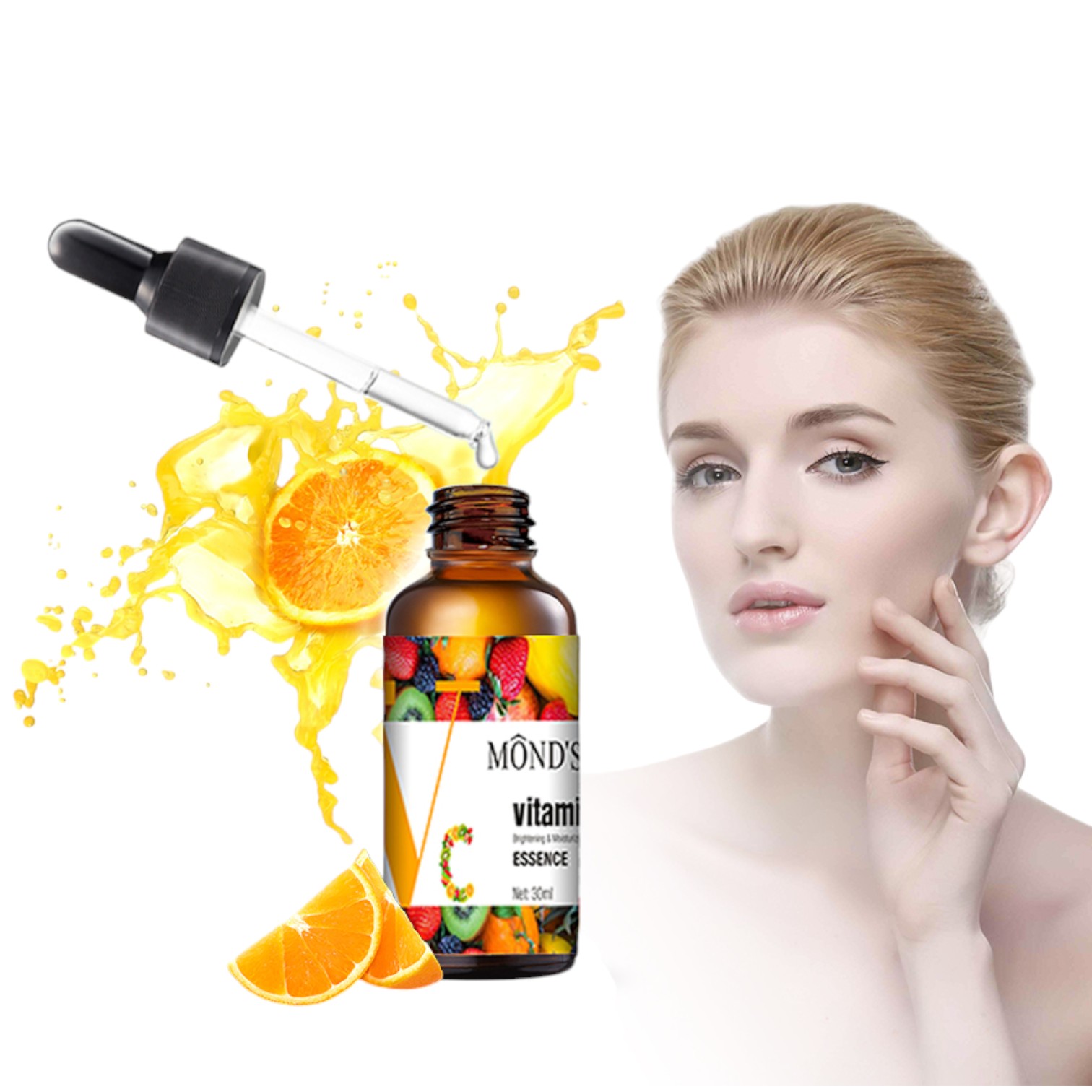 SERUM ROZŚWIETLAJĄCE DO TWARZY Z WITAMINĄ C WYRÓNUJĄCE KOLORYT 30ML Typ skóry Do wszystkich typów skóry