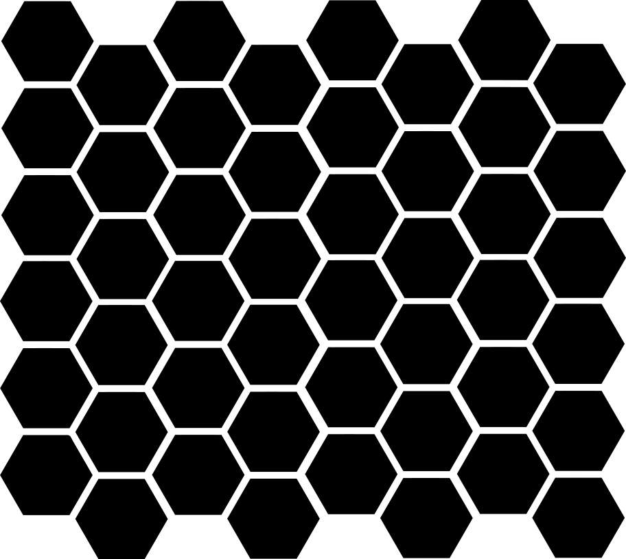

Naklejka Sześciokąt Hexagony Plastry miodu 27x24cm