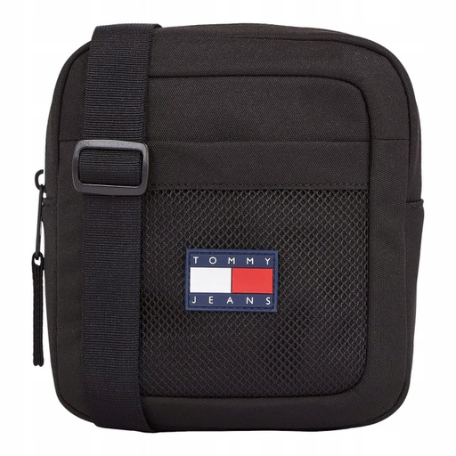 TOMMY HILFIGER TORBA LISTONOSZKA TJM HYBRID REPORTER CZARNA