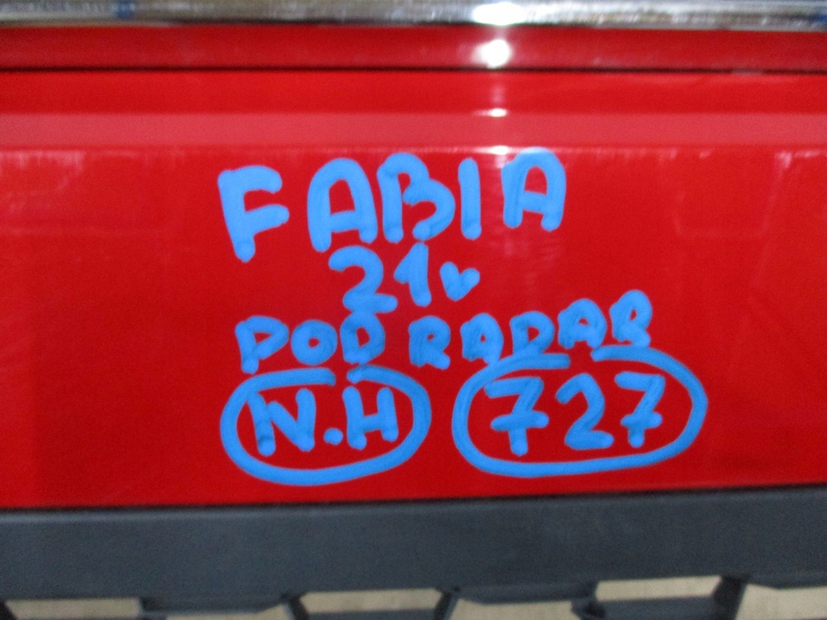 bumper front Skoda Fabia 21R below RADAR