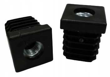 

Wkładka z gwintem metalowym M8 25x25 Czarna