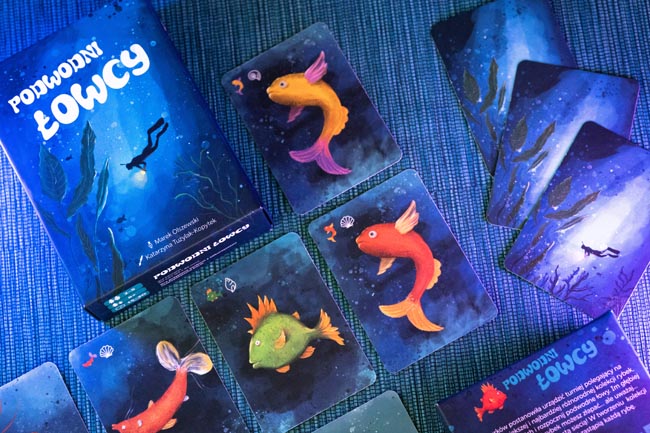 Podwodni łowcy - gra karciana Stan opakowania oryginalne