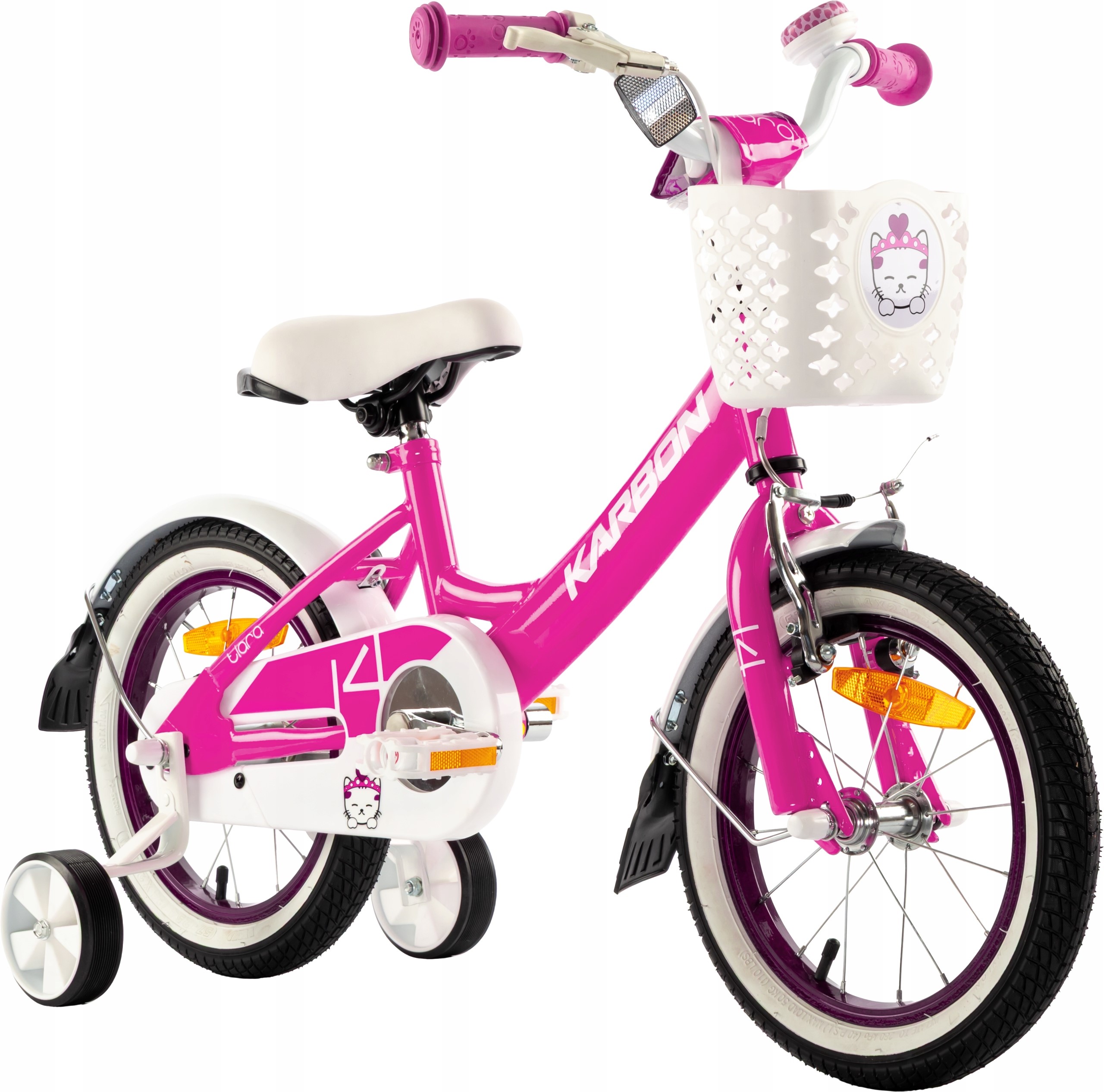 Rowerek Dziewczęcy 16 Tiara Roz B16KA740901A Karbon