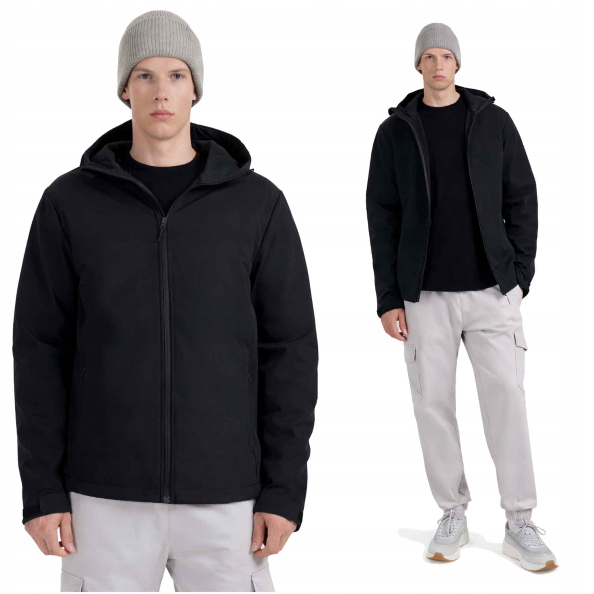 4F Męska Kurtka Softshell Wiatroodporna Membrana 5000 L