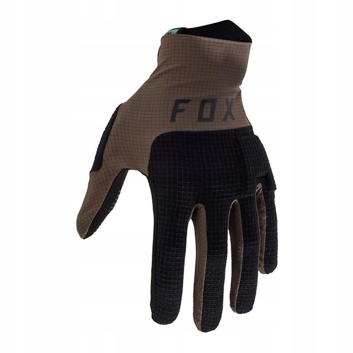 Rękawiczki motocyklowe cross Fox Flexair Pro Dirt czarny brązowy