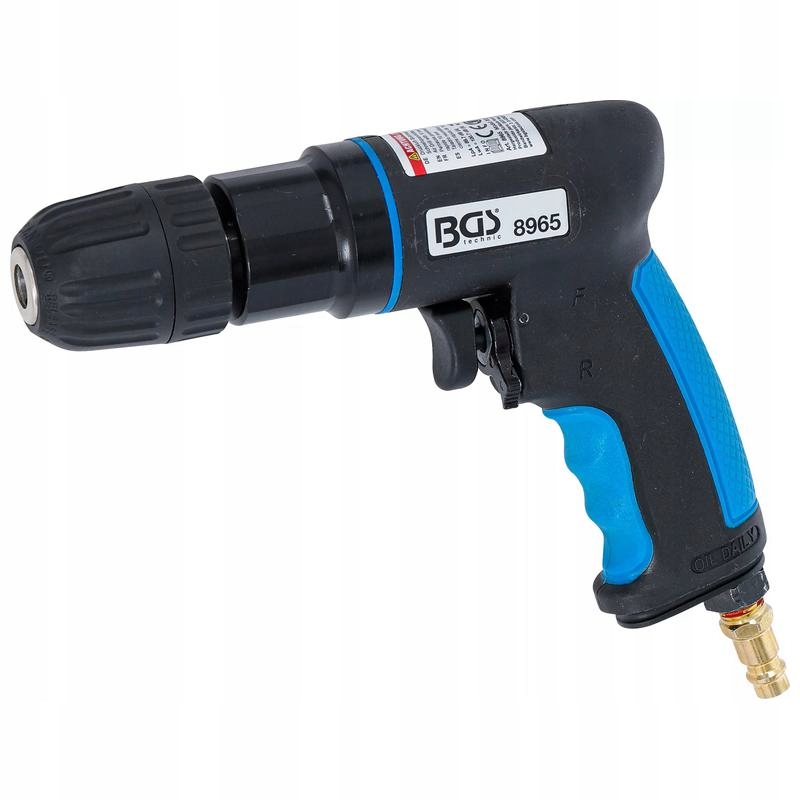 Pneumatická vŕtačka s rýchloupínacím skľučovadlom 10 mm, Bgs 8965