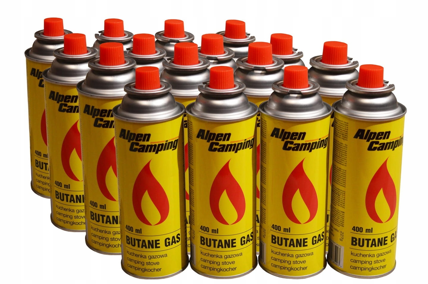 Kartusz gazowy gwintowy Alpen Camping 400 ml 28 szt.