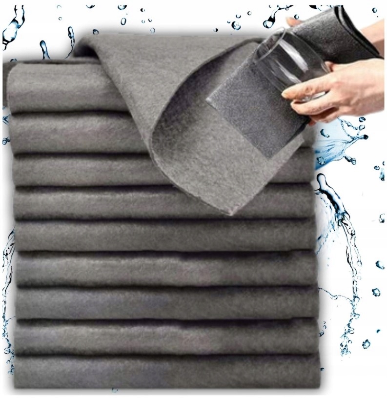 Levně 10X Kouzelná Čistící Utěrka Z Mikrovlákna Savá Utěrka