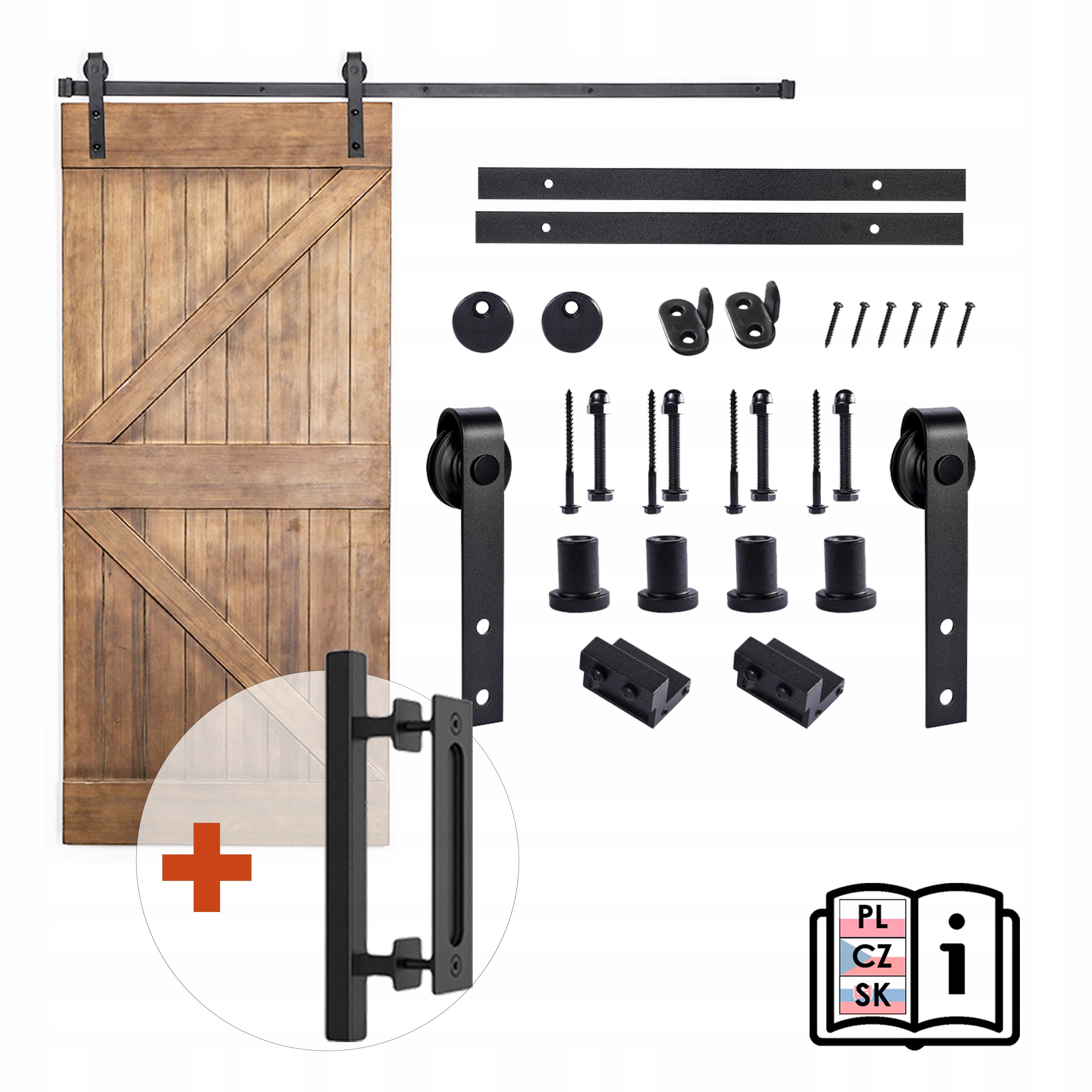 Sada pre posuvné dvere s držiakom Urban, vzor Loft