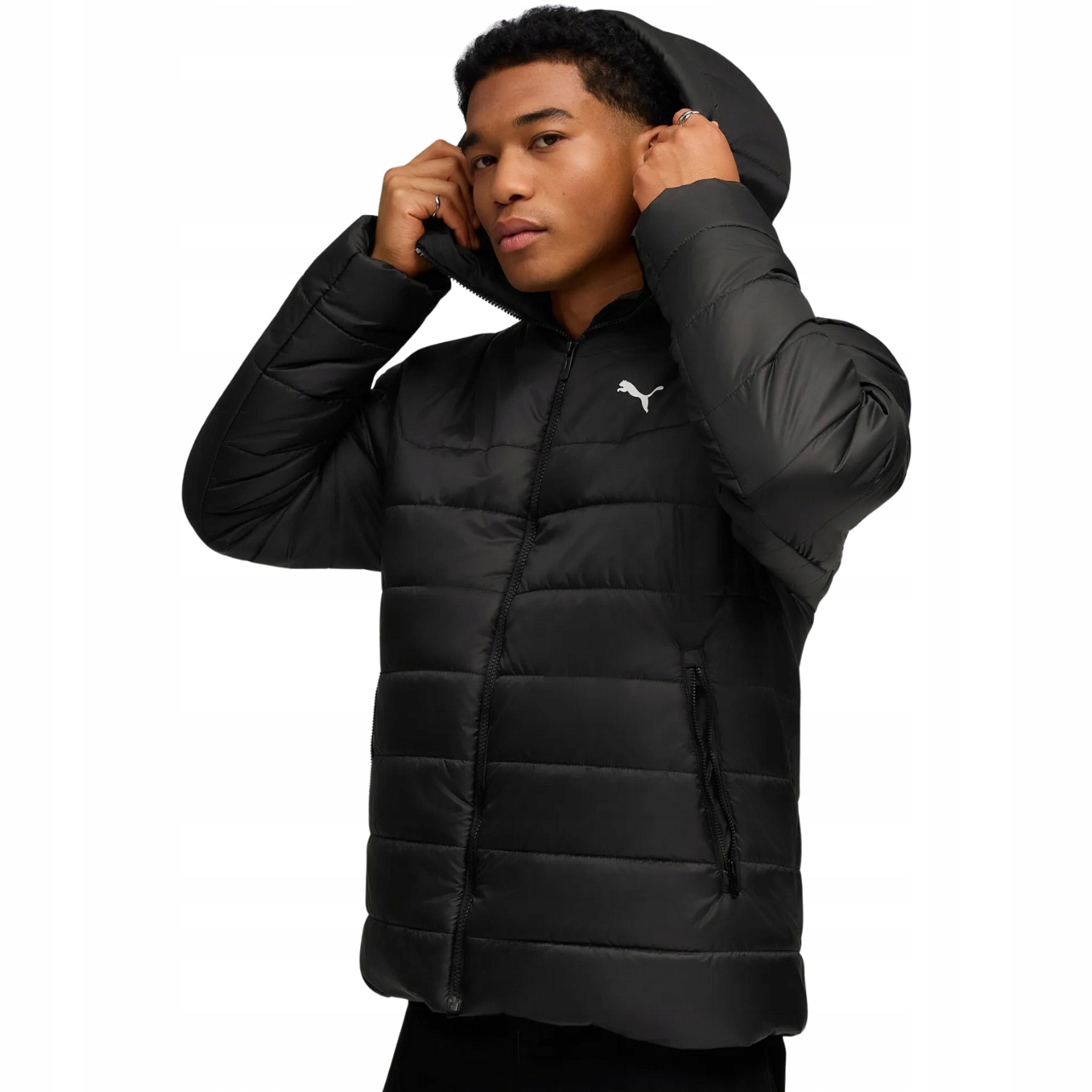 Pánská bunda Puma Ess Hooded Padded černá 685211 01 XL