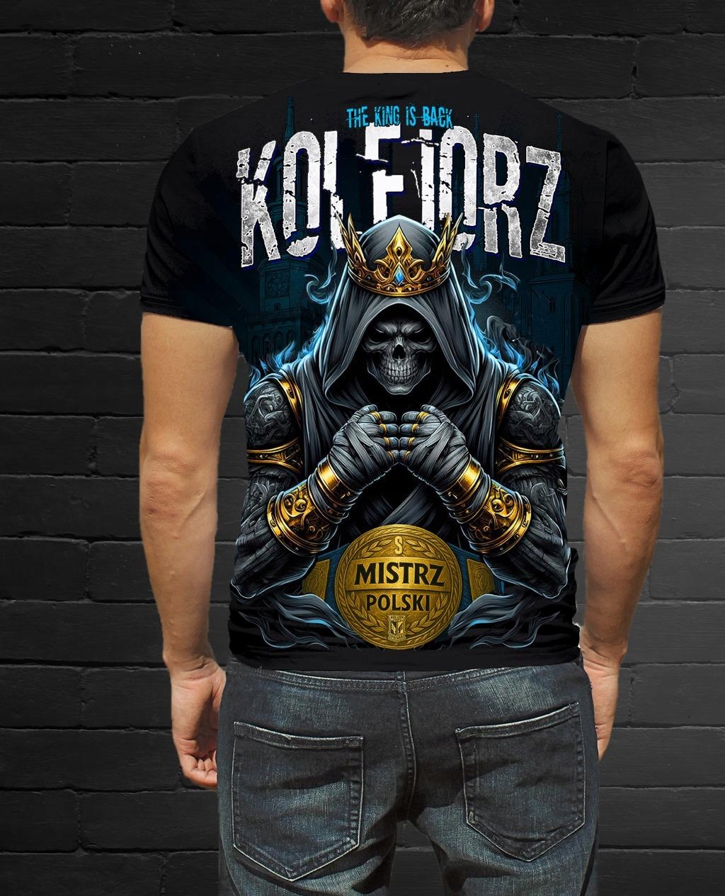 Koszulka Lech Poznań King Is Back Czarna r. L