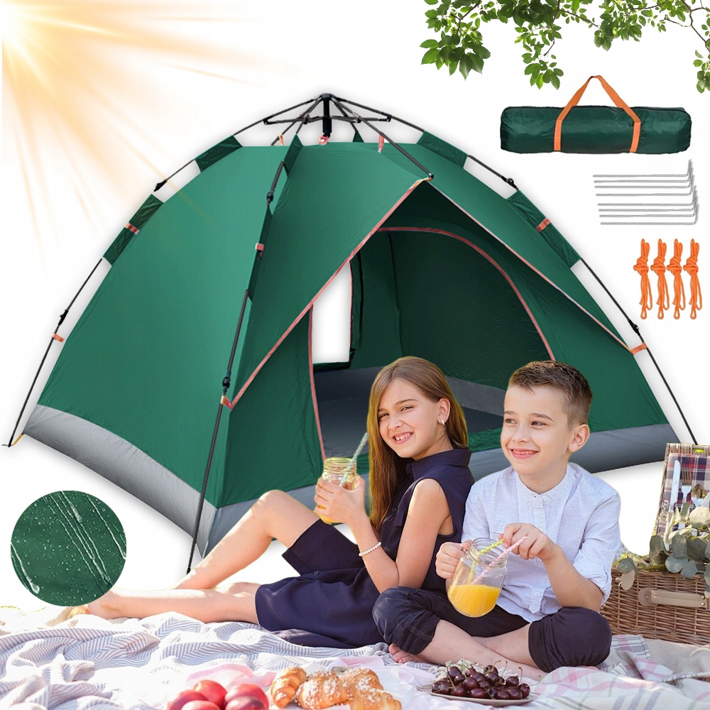 210X150X125 CM Voděodolný Stan Pro 2-3 Osoby Stan Na Batoh Pro Turistiku