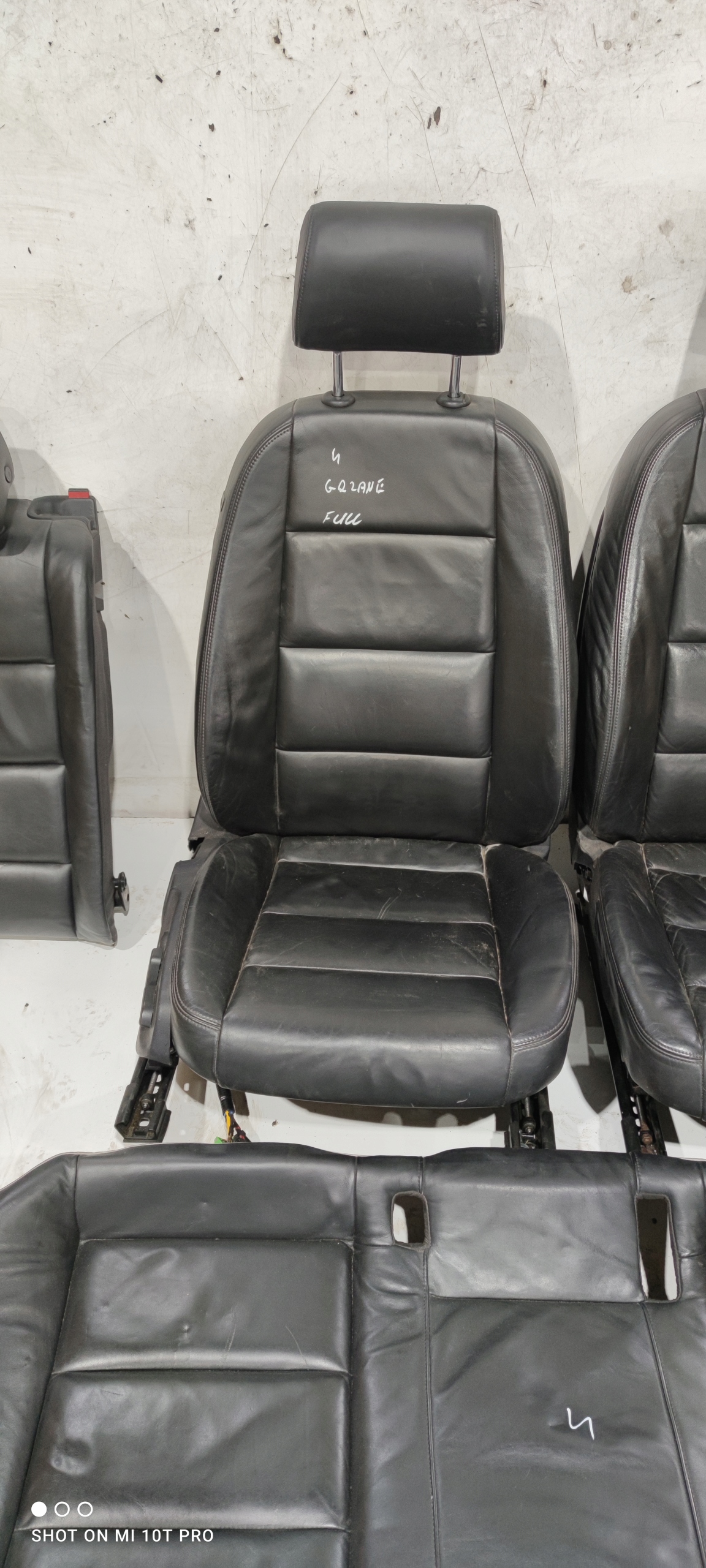 SITZ SITZE KOMPLET AUDI A6 C6 LEDER FULL *4*
