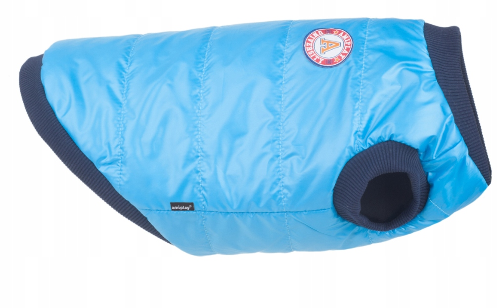Levně Bunda Amiplay Bronx odstíny modré 46cm