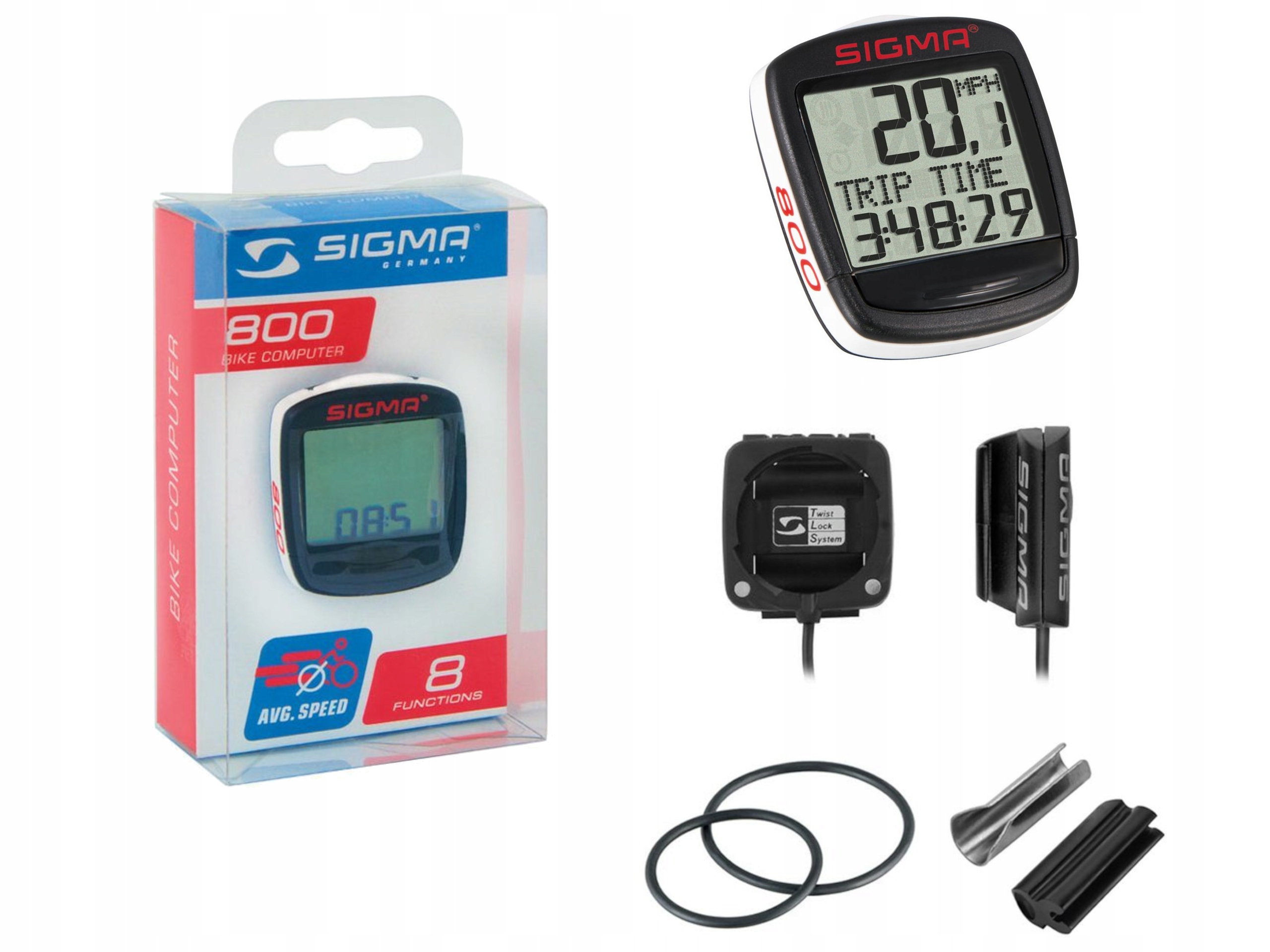 Licznik rowerowy przewodowy Sigma Sport 800