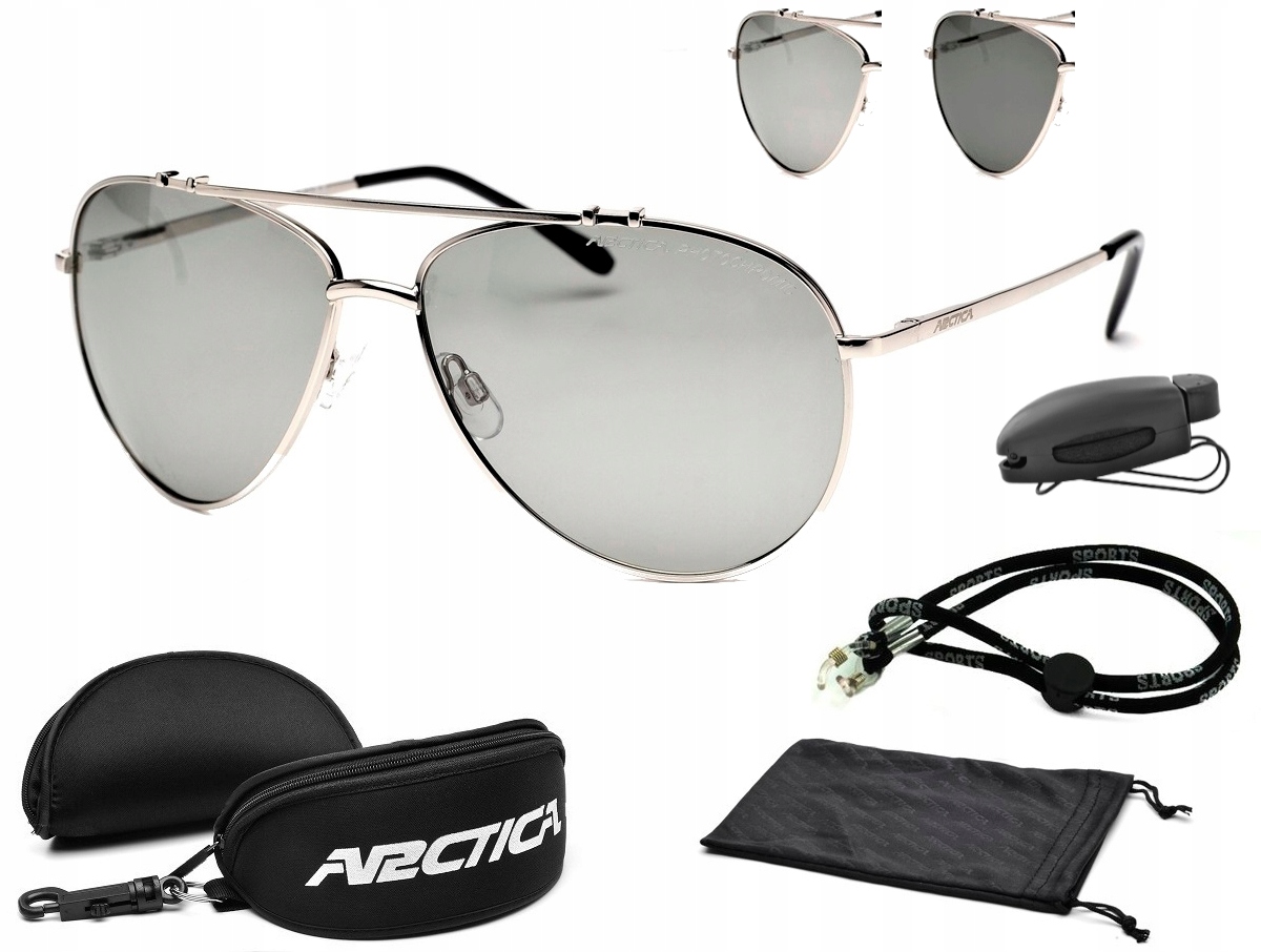 Arctica S-157FP Fotochromatické Polarizační Sluneční brýle Pilotky