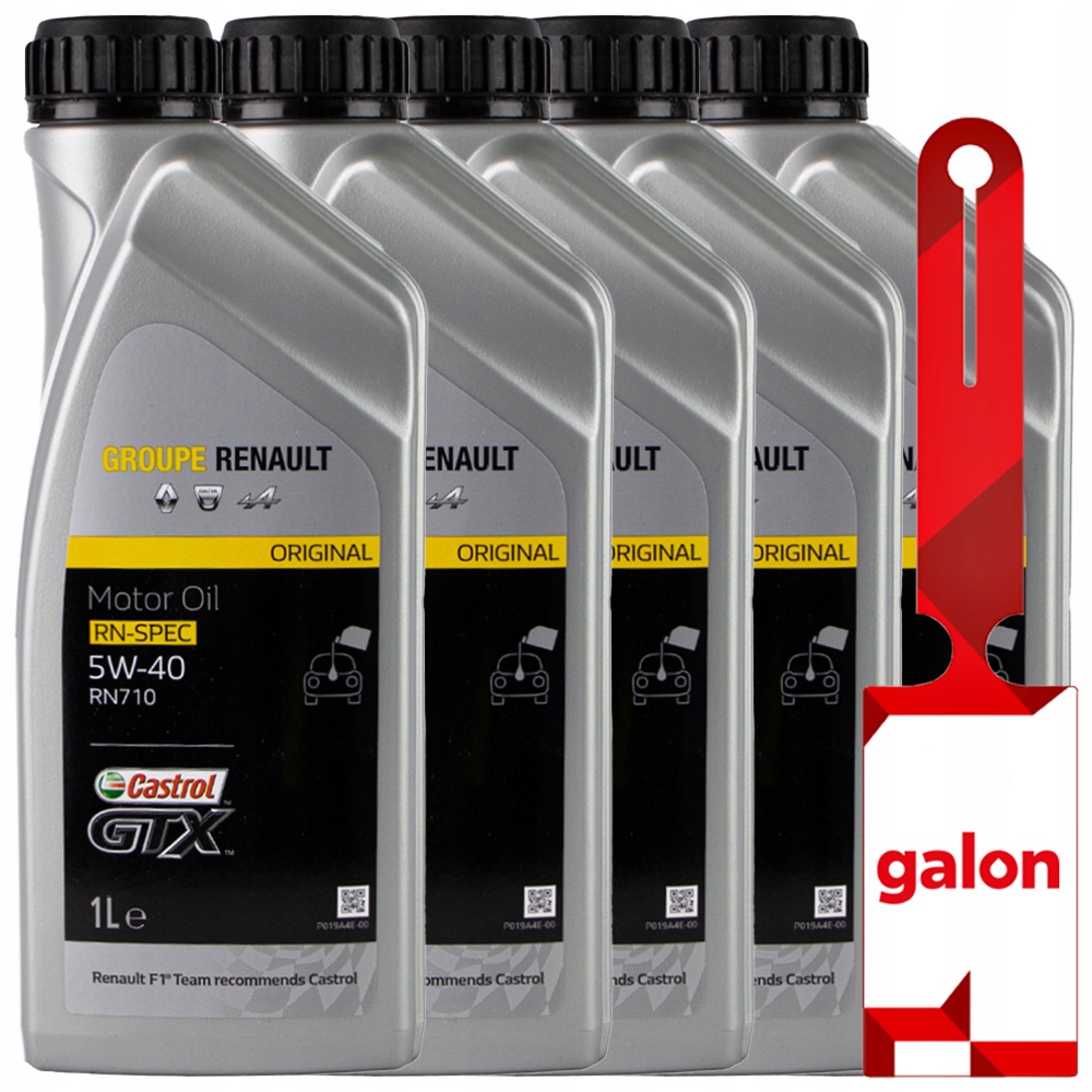 RENAULT CASTROL RN710 5W40 5L (1Lx5) oryginalny olej silnikowy OEM RN