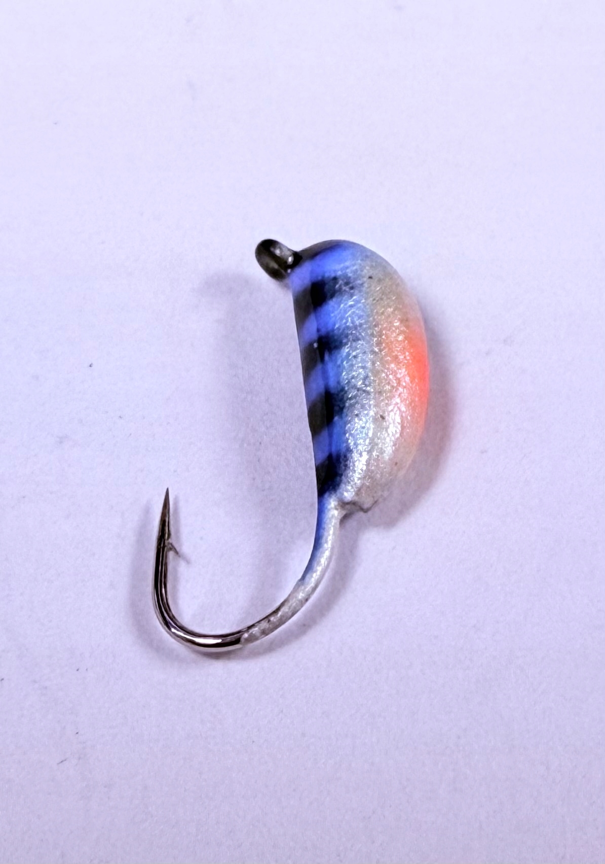 Mormyszka Wolframowa Kiełż tygrysek niebieski 3mm ~0,65g 2030B