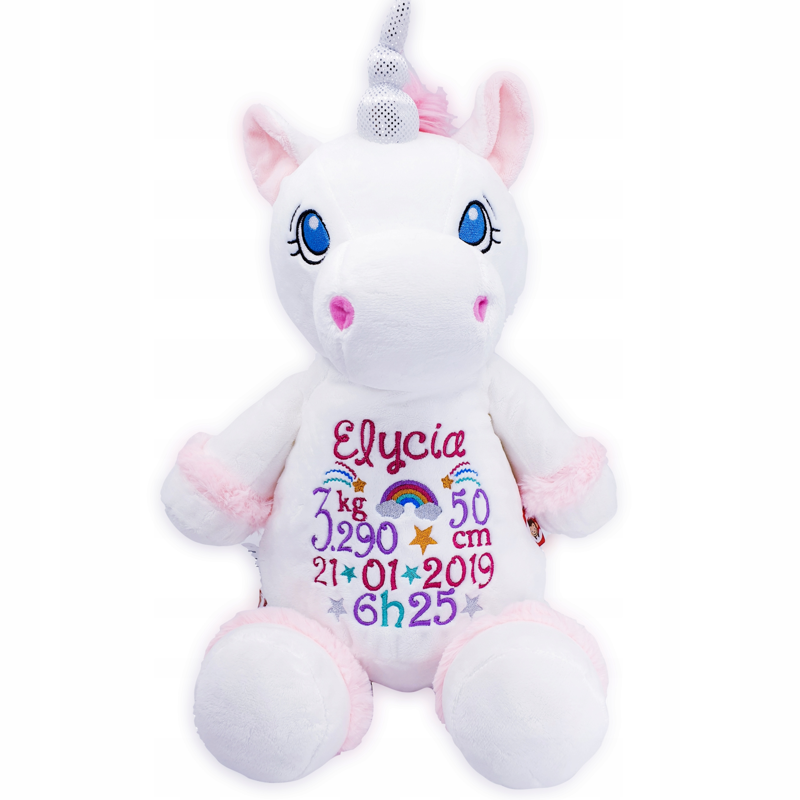Medvídek personalizovaná metráž dárek Křest výšivka plyšák se jménem