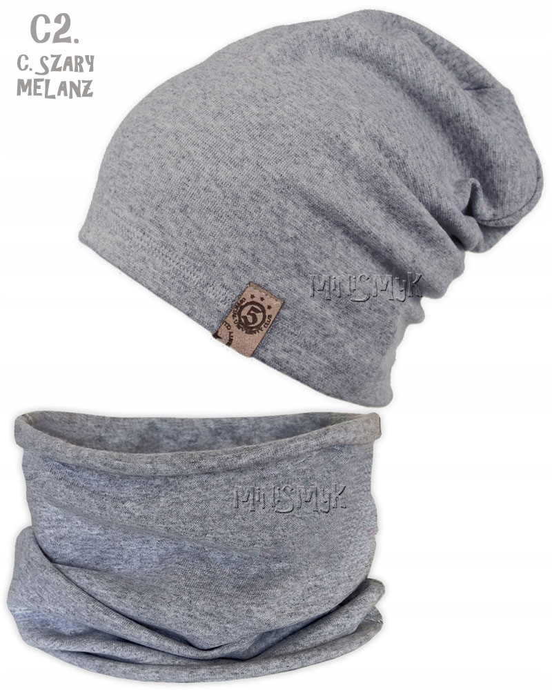 Komplet wiosna jesień CZAPKA + TUBA komin r. L Marka inna