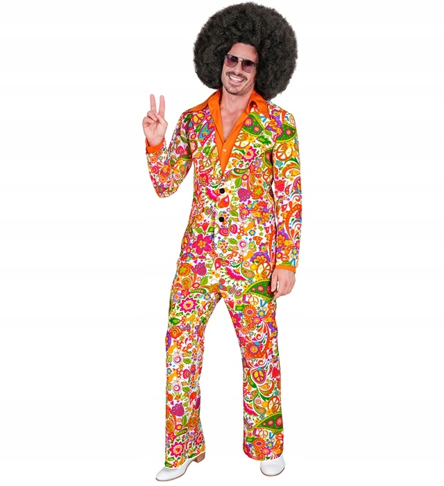 Kostým Móda Let 60 Pokoj Paisley Kostým Pais Léta 60 Fashion Sako XL