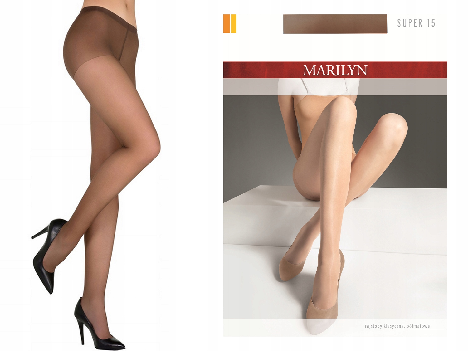

Marilyn Rajstopy klasyczne z lycry 15 glace