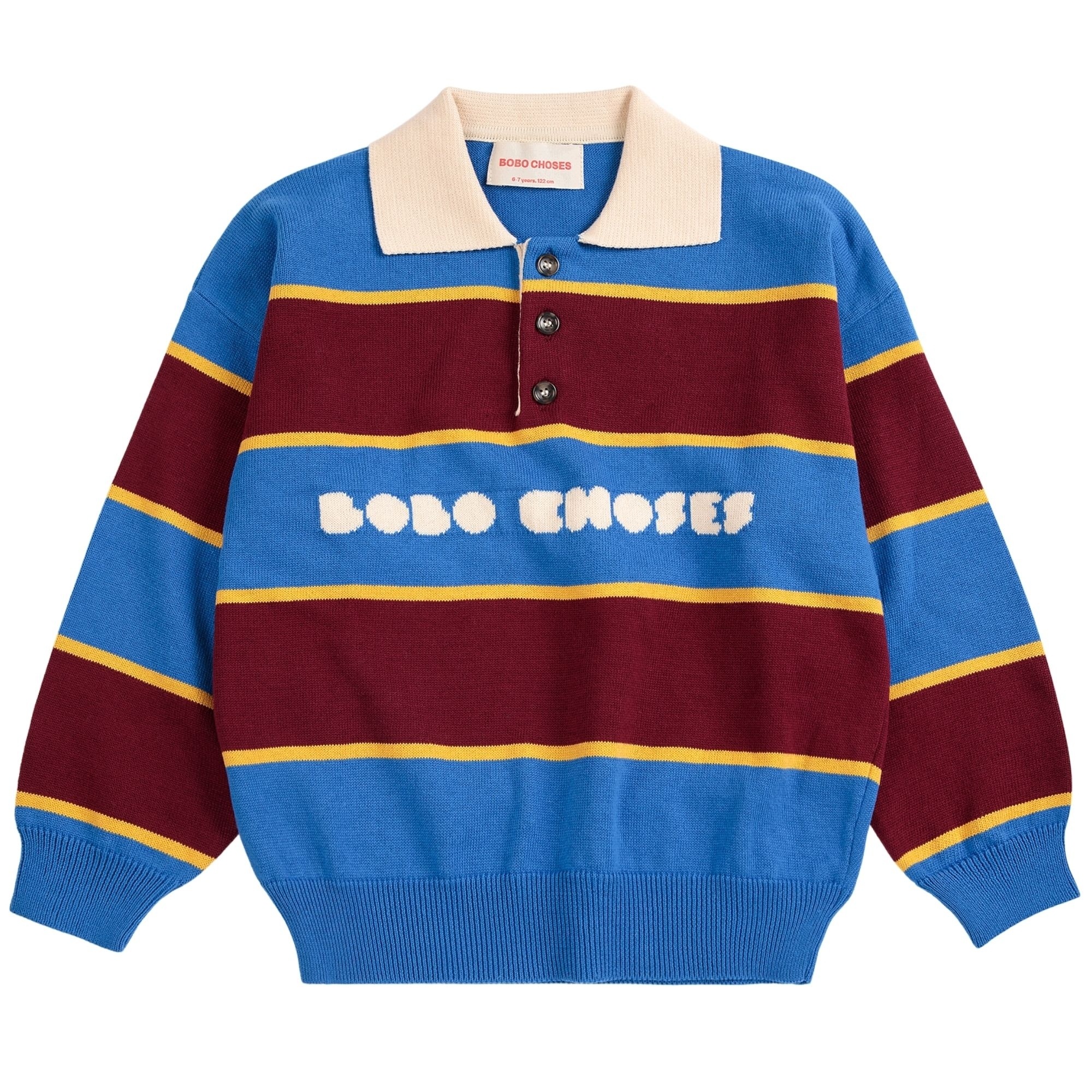 Sweter Polo Bobo Choses Bolder Wielokolorowy Wielobarwny 8/9Y Bobo Choses
