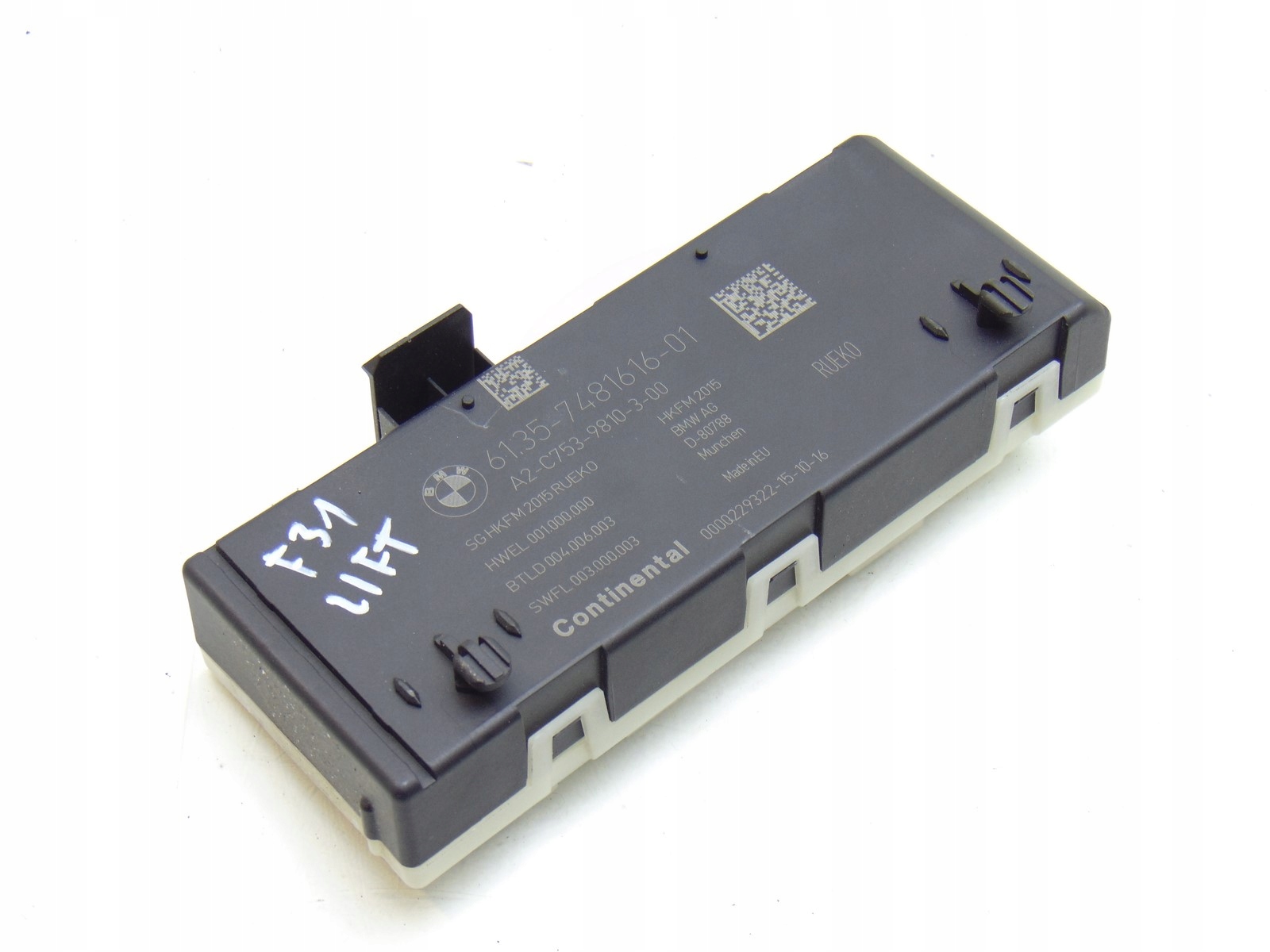 control unit module bonnet BMW 3 F30 F31 LCI 7481616