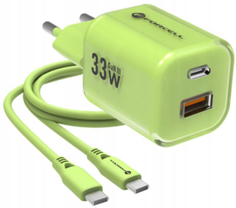 Ładowarka Sieciowa Forcell F-Energy GaN III VT-41 33 W 1x Usb-c 1x Usb-a Pd