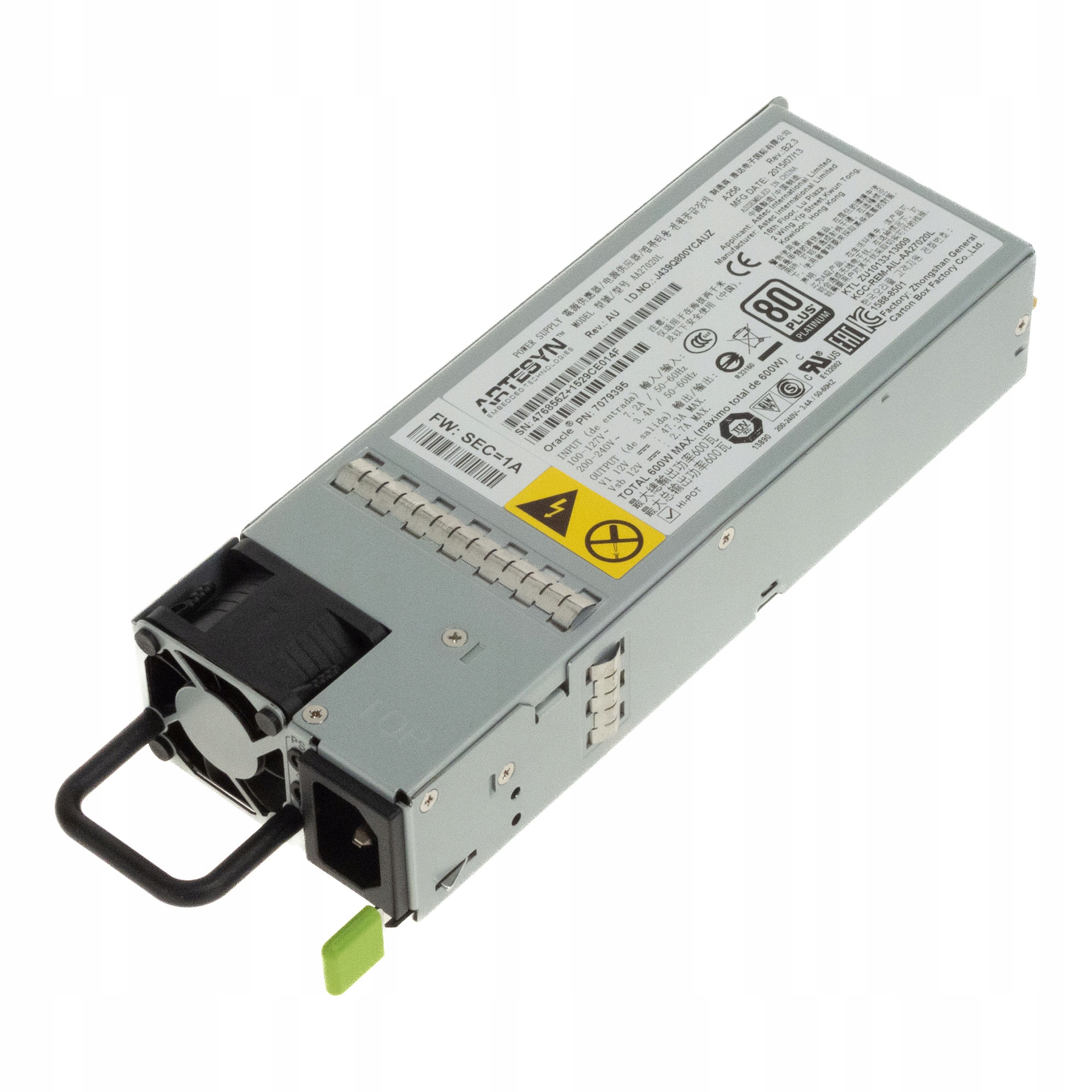 Sun Oracle 7079395 600W AA27020L X3-2 X4-2