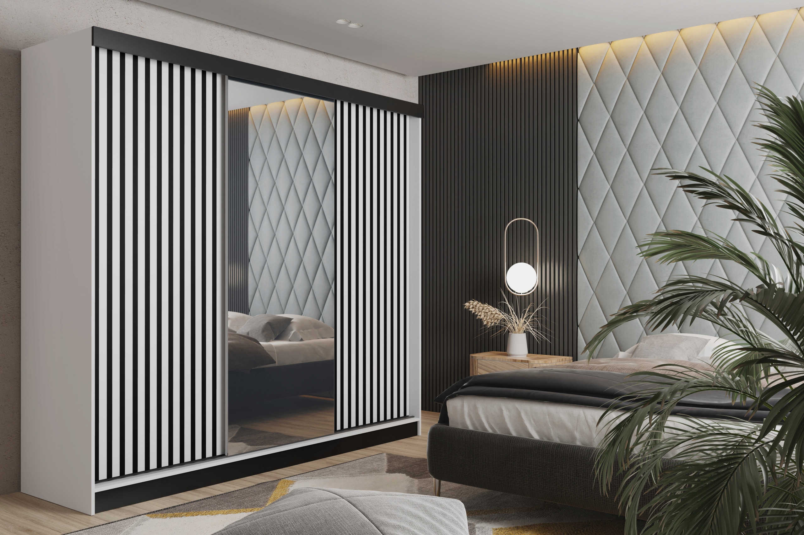 Moderní Skříň Lamele Nala 250 cm