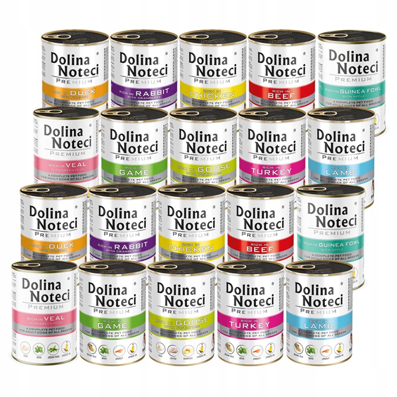 Dolina Noteci Premium Mokra Karma Dla Psa Bez Ryb 24x400g Mix Smaków