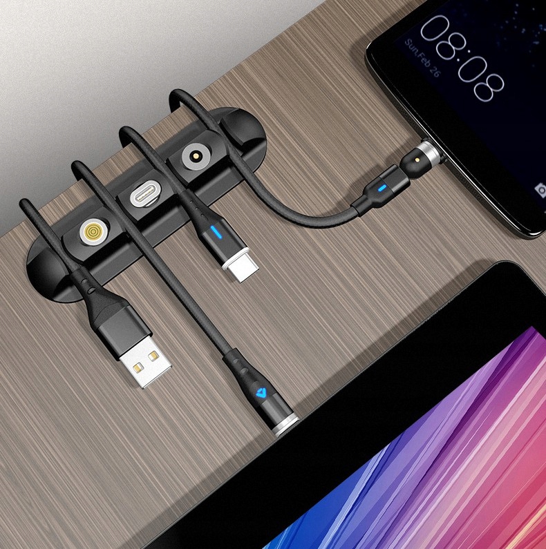 Organizer uchwyt na kable Kolor czarny