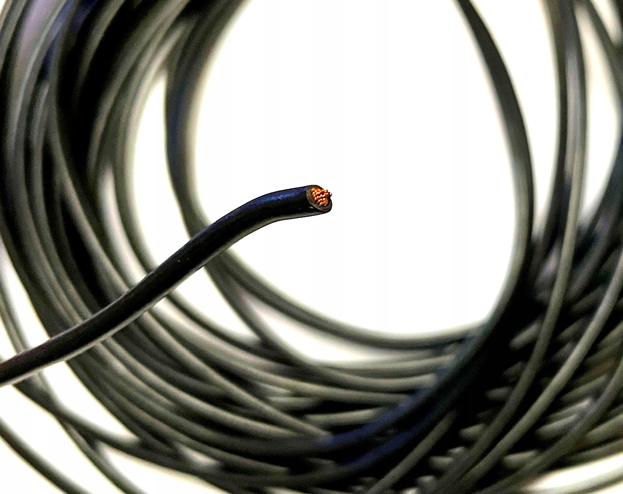 Przewód Kabel Instalacji Elektrycznej motocykl skuter 2,00 mm? Czarny 1m