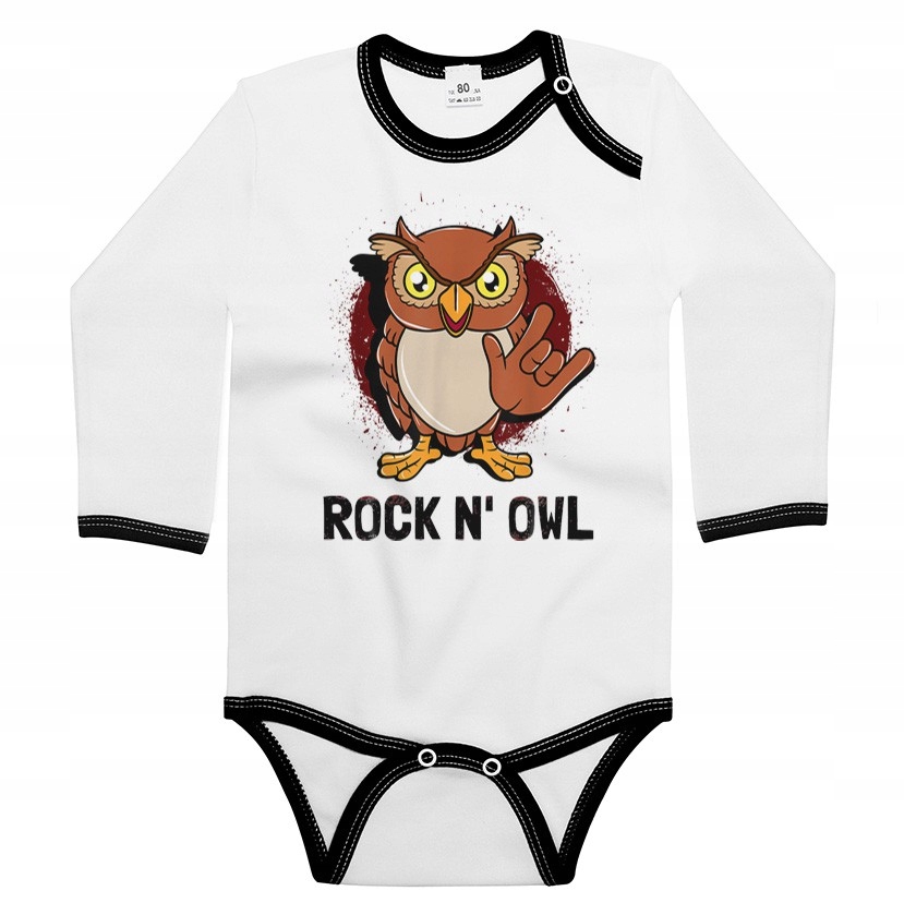 

Body długi rękaw Rock'n'owl sowa ptak 68