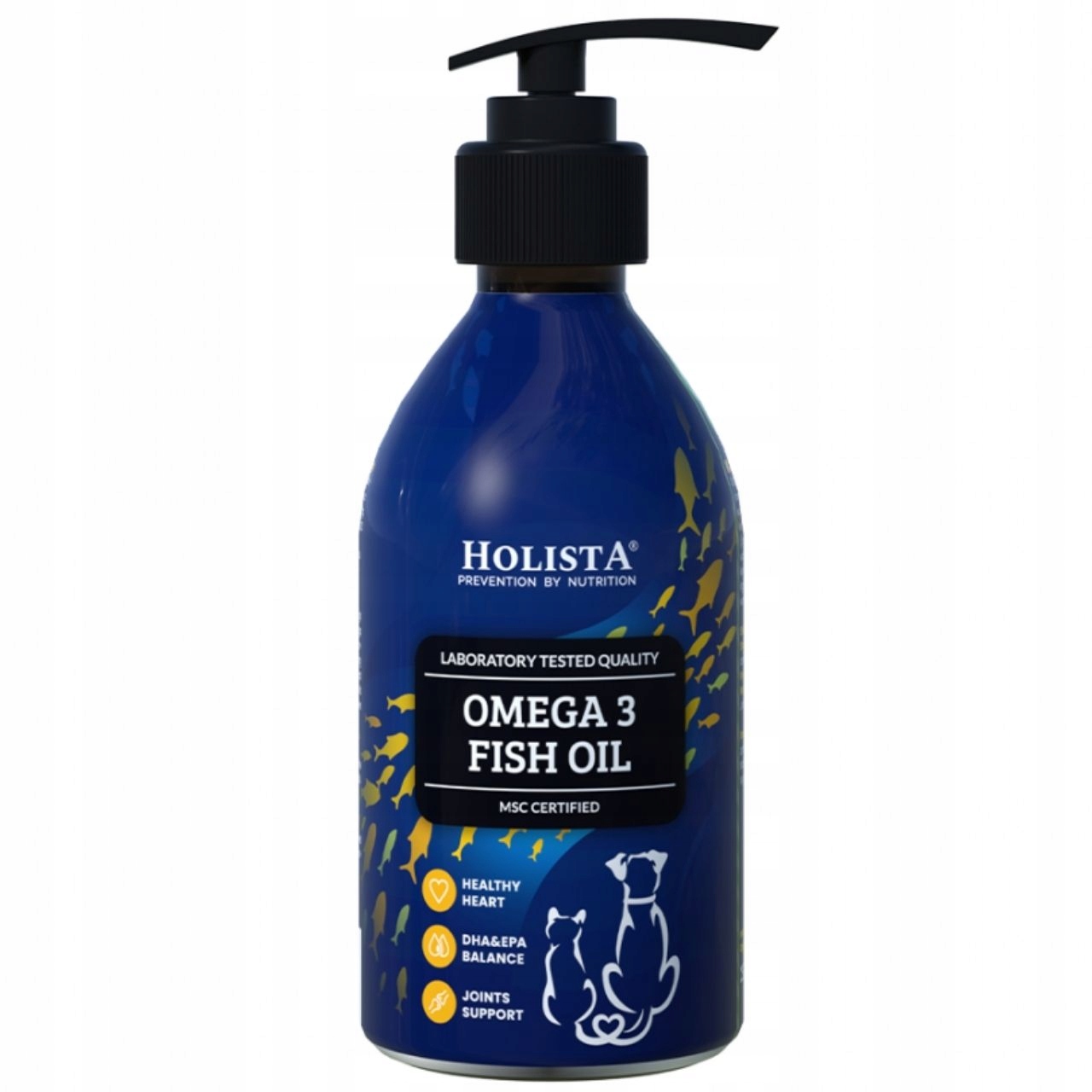 Levně Omega-3 rybí olej pro psa a kočku Zdravé srdce Zdravá srst Pumpička 250 ml