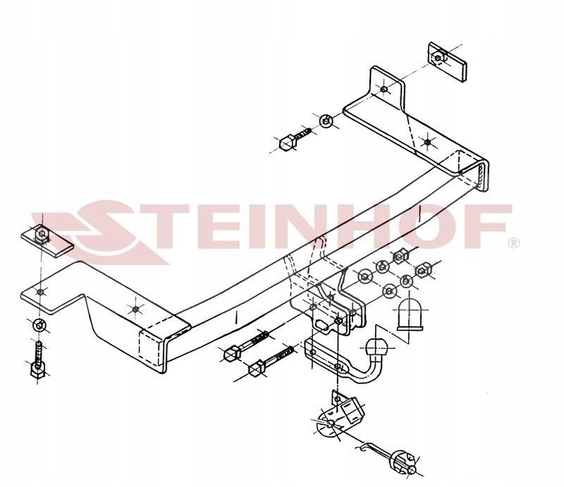 Hak holowniczy Steinhof SEAT Inca 1995-2003 Rodzaj kuli Odkręcana