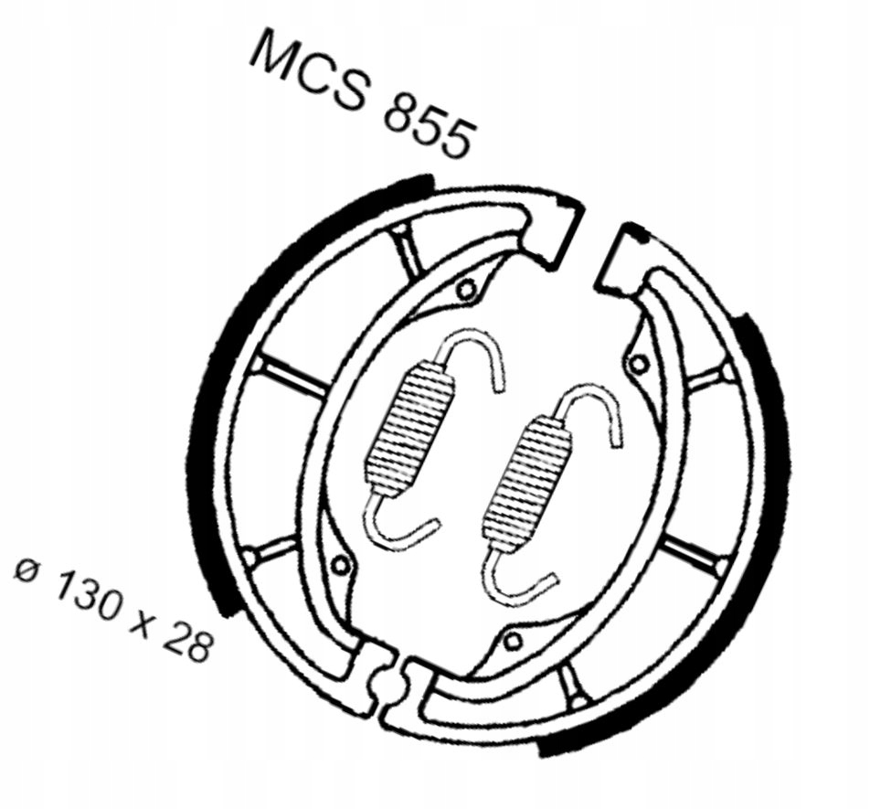 Brzdové Čelisti Kawasaki Kdx 250 420 Ke 125 Klr 600 Klx Kx 500 Z 200