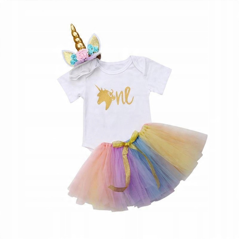 

Komplet 74 body spódniczka tutu opaska jednorożec