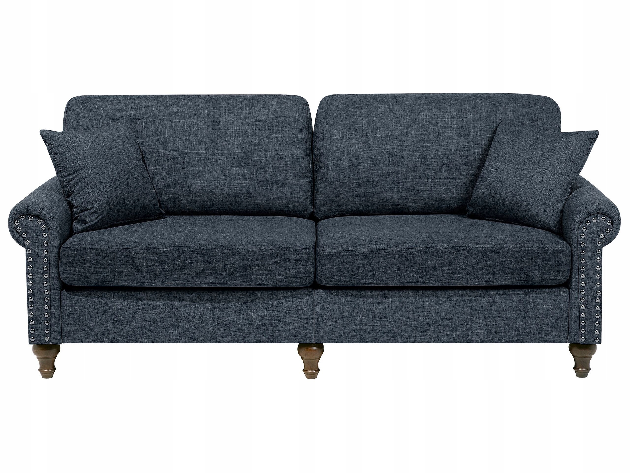 Sofa kanapa trzyosobowa tkanina szara