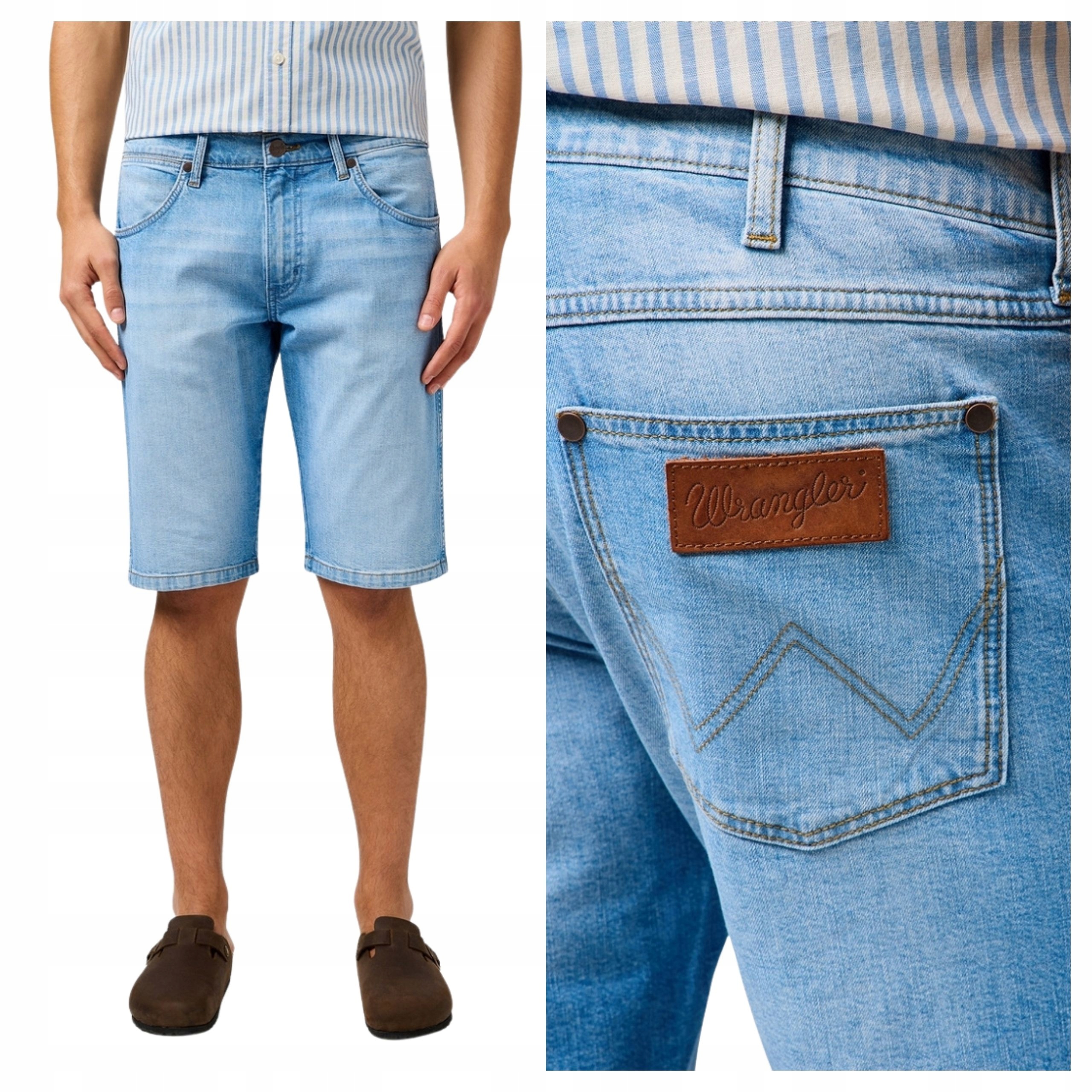 Kraťasy Wrangler Colton Shorts Slate Shade Šedé šortky W38