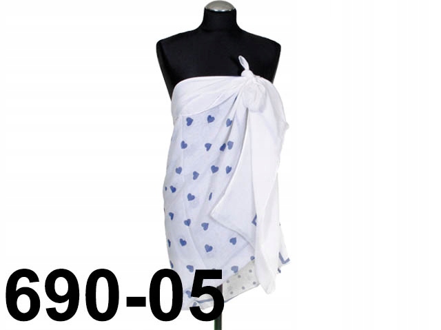 CHUSTA PLAŻOWA PRZEWIEWNE PAREO DŁUGIE MAXI 690-05 Marka bez marki