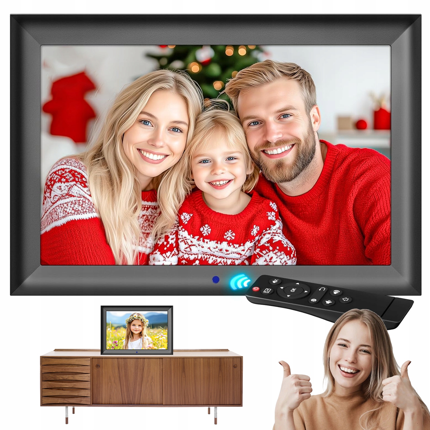 Digitální Rámeček Na Fotografie Wi-fi 10,1" 128 Gb, Vysoce Kvalitní Dárek