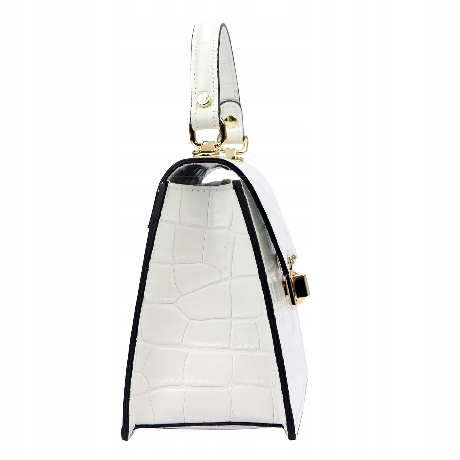 ORYGINALNA TOREBKA KUFEREK DO RĘKI I NA RAMIĘ Z ŁAŃCUSZKIEM LUKA Wielkość mała (nie mieszcząca A4)