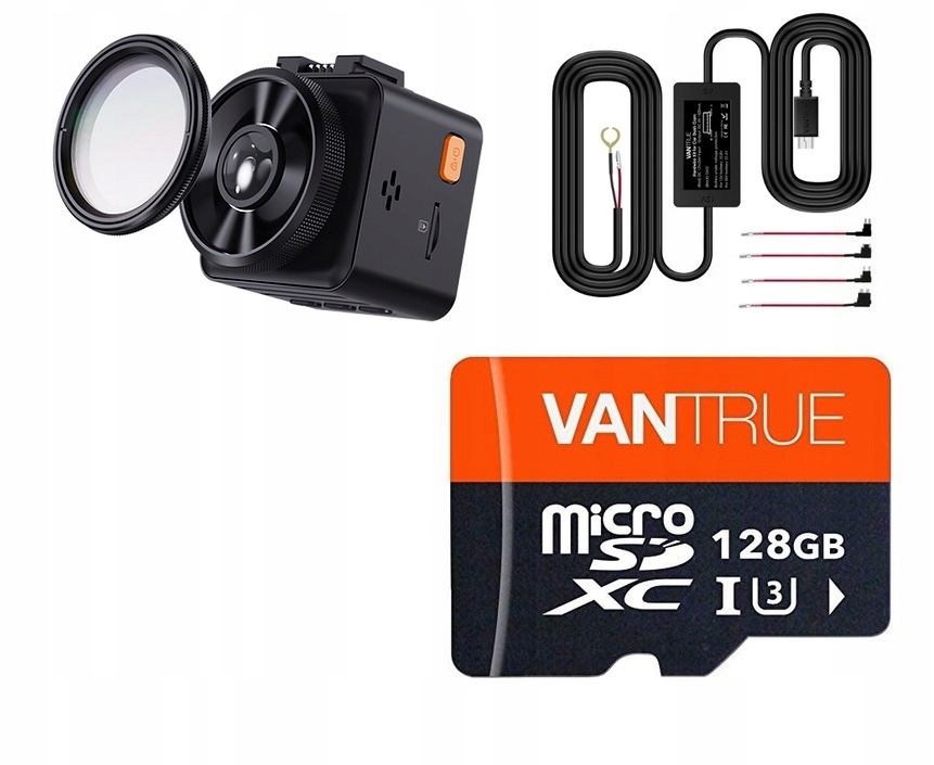 Vantrue E1 SUPER HDR + CPL +128GB + Adapter ACC
